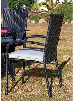 Silla Jardin Modelo Formentera con Ratan Sintetico + Cojin